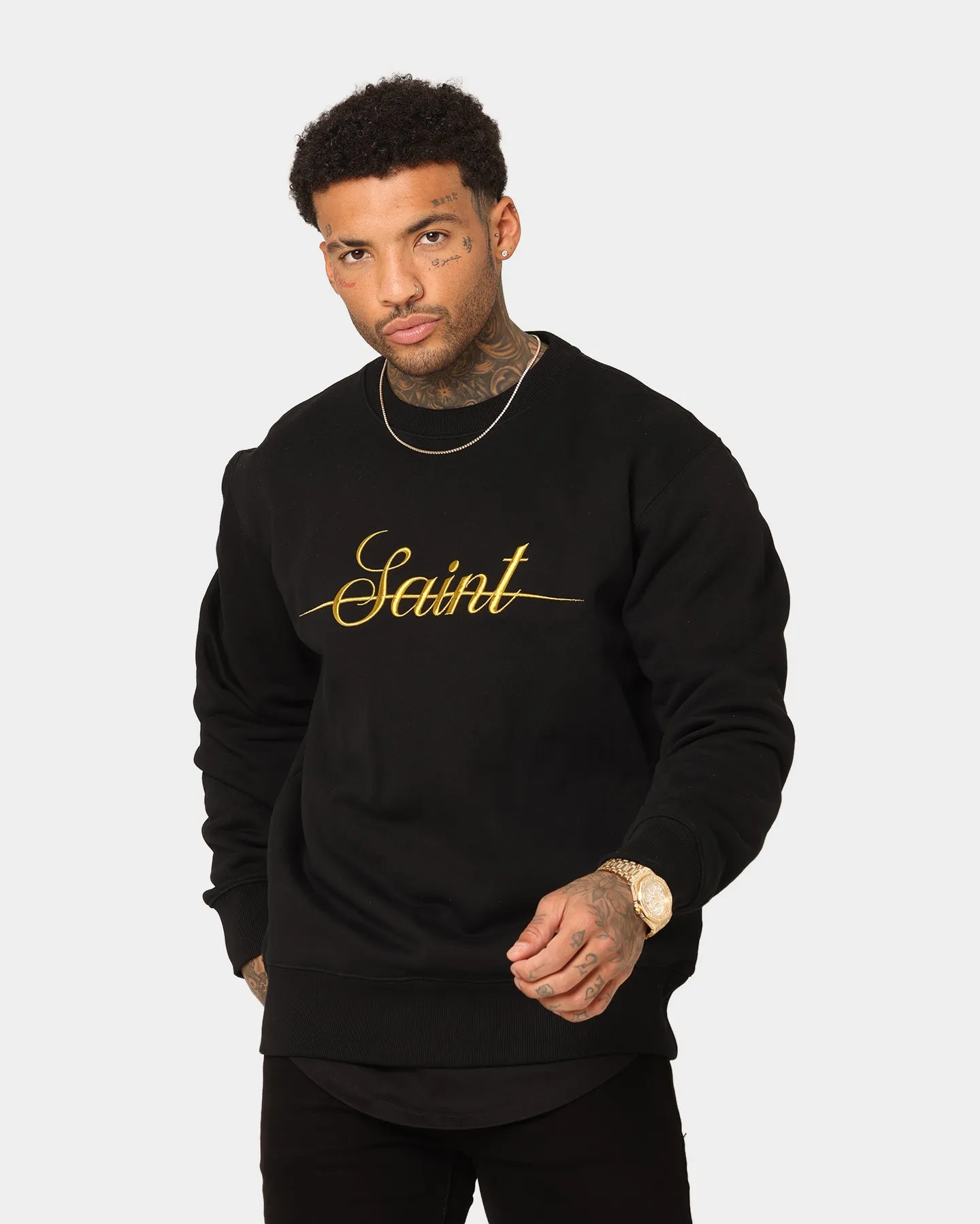 Saint Morta Saviour Crewneck Black/Gold