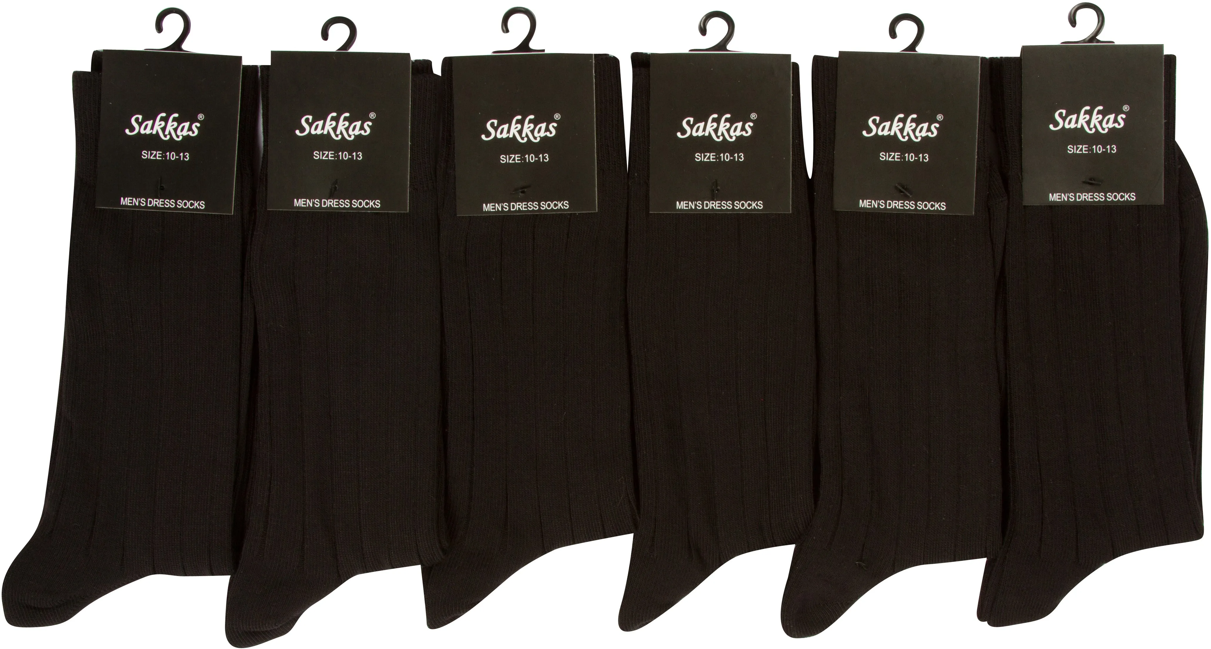 Sakkas Men's Pima Cotton Dress Socks Value Pack 10-13