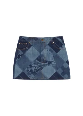 Signature Denim Mini Skirt