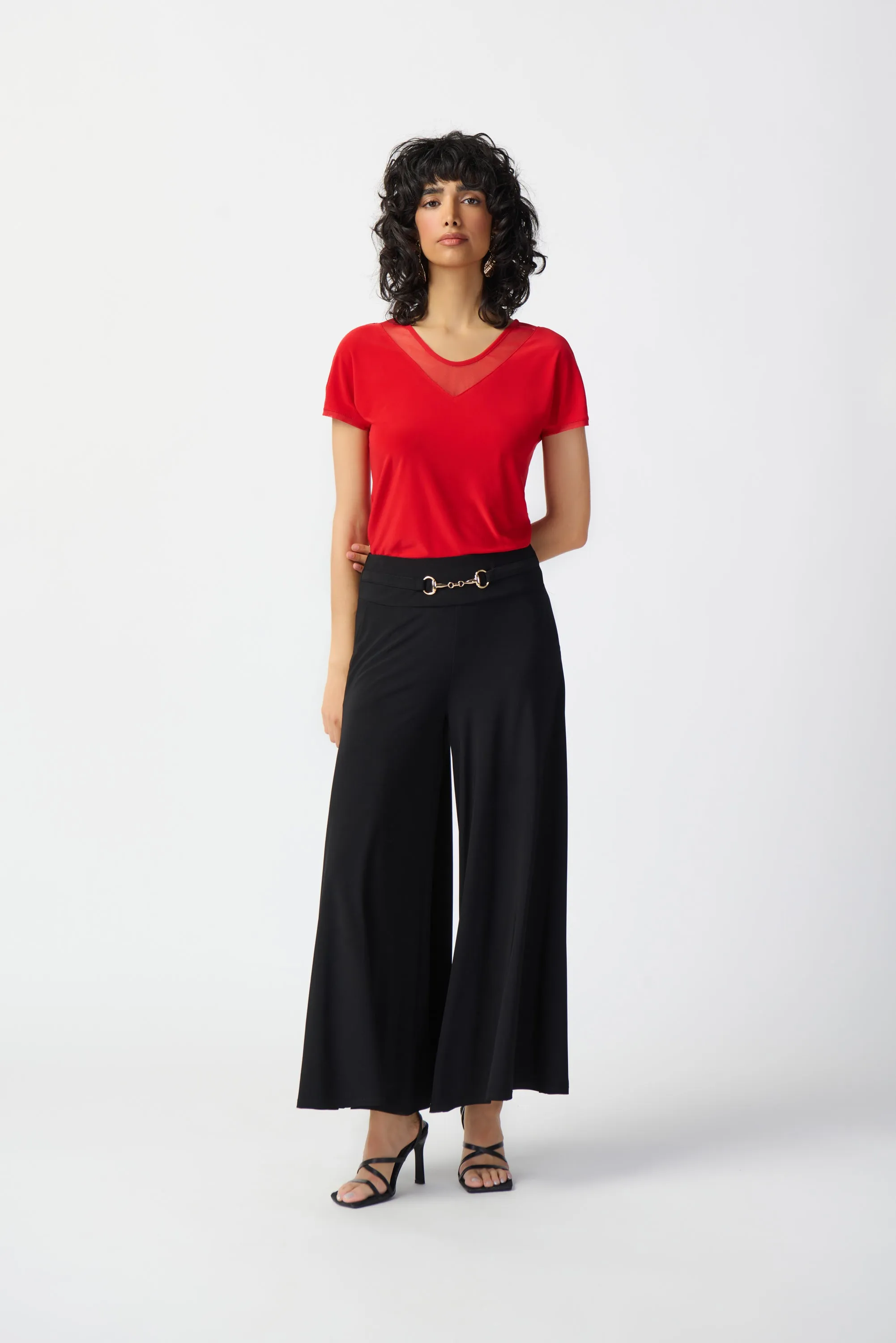 Silky Knit Culotte Pants