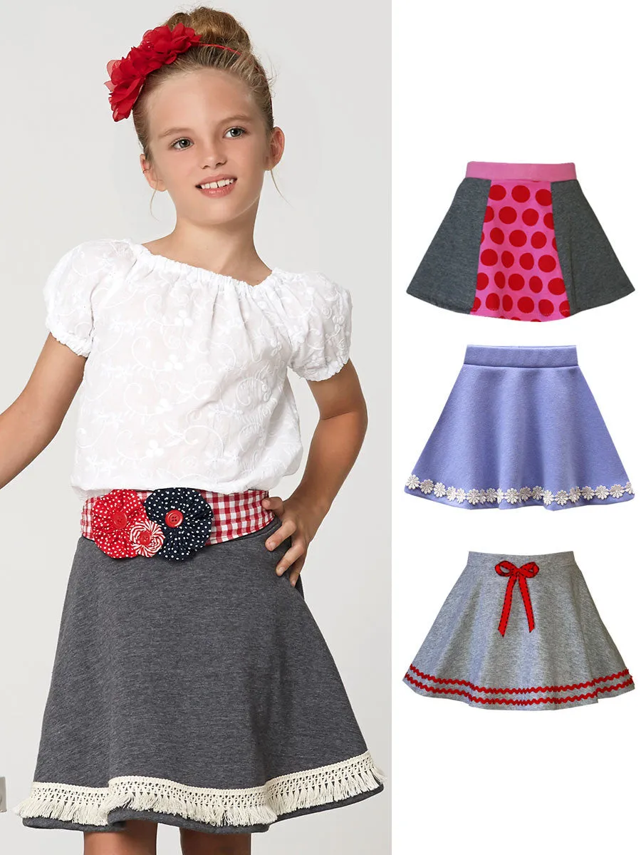 SIMONE - Easy Girls Circular Skirt Sewing Pattern - Stetch