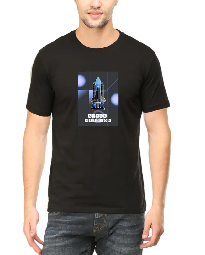 Space Mission T Shirt for Men D74