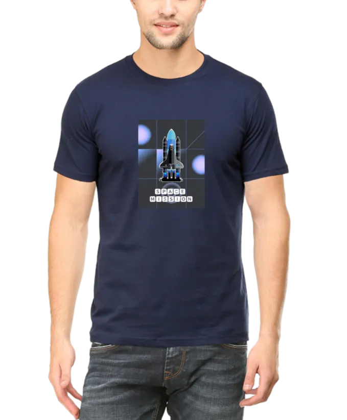 Space Mission T Shirt for Men D74