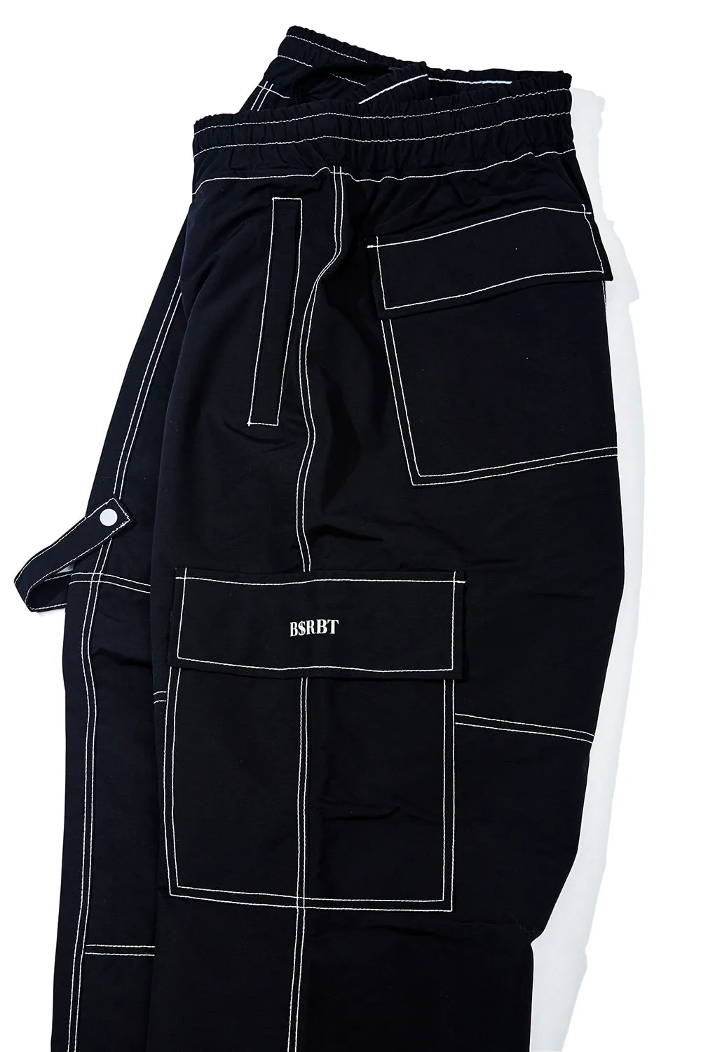 STITCH ONE POCKET TRACK PANTS BLACK