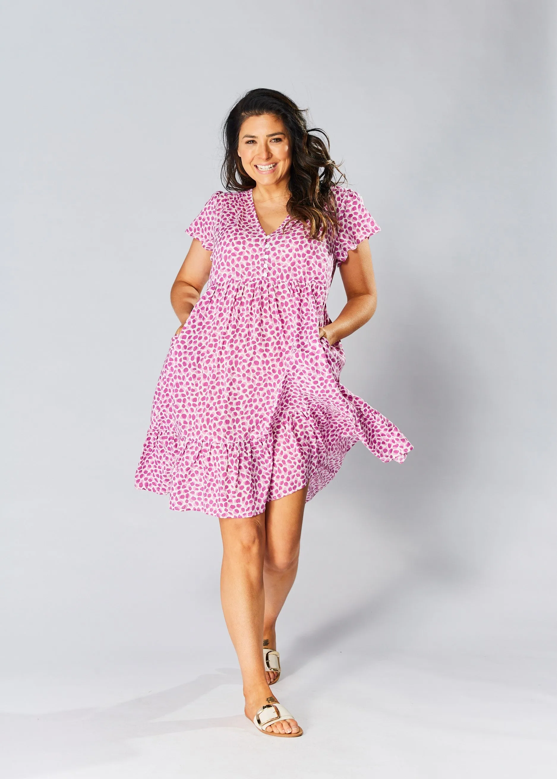 Sunny Baby Doll Dress - Lilac