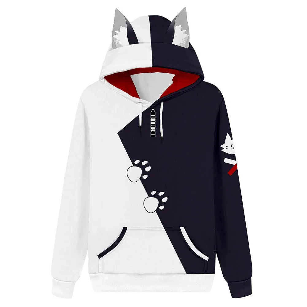 Sweatshirt Men Women Casual Short Sleeve Hooded Pullover T-shirt Coat