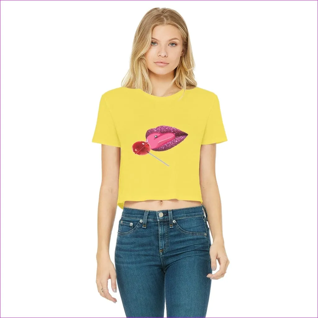 Sweet Clothing Sweet Clothing Cropped Raw Edge T-Shirt