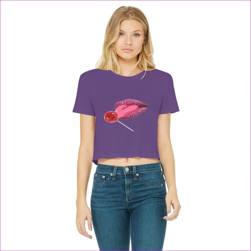 Sweet Clothing Sweet Clothing Cropped Raw Edge T-Shirt