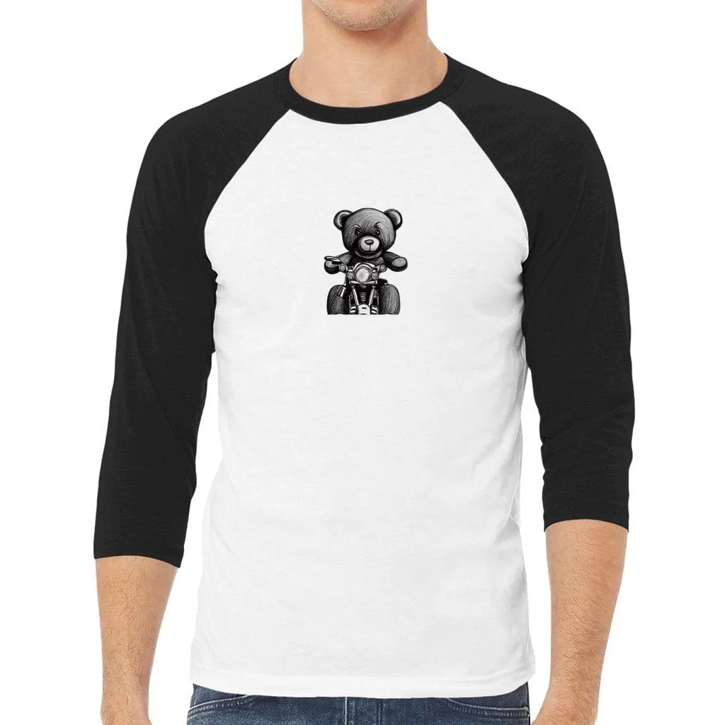 Teddy Ride Unisex 3/4 Sleeve Baseball Tee - 6 colors