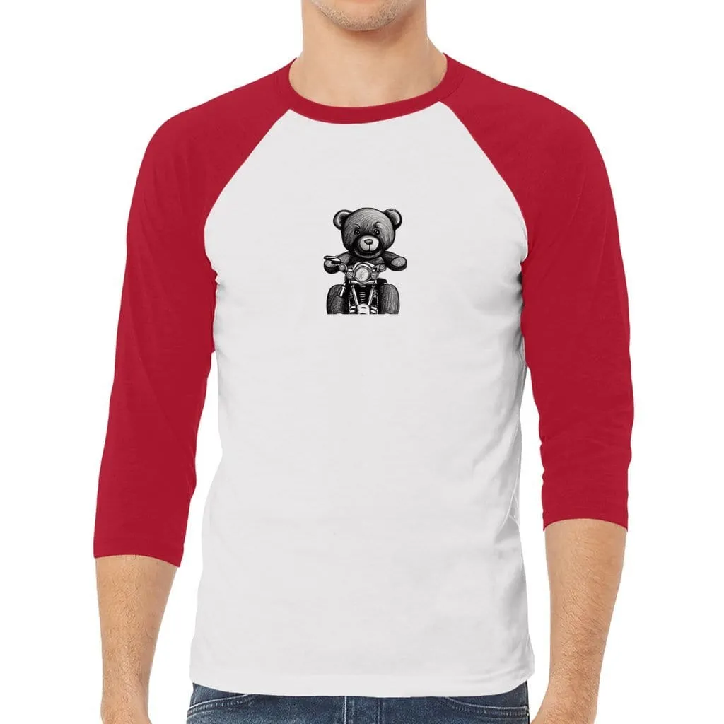 Teddy Ride Unisex 3/4 Sleeve Baseball Tee - 6 colors