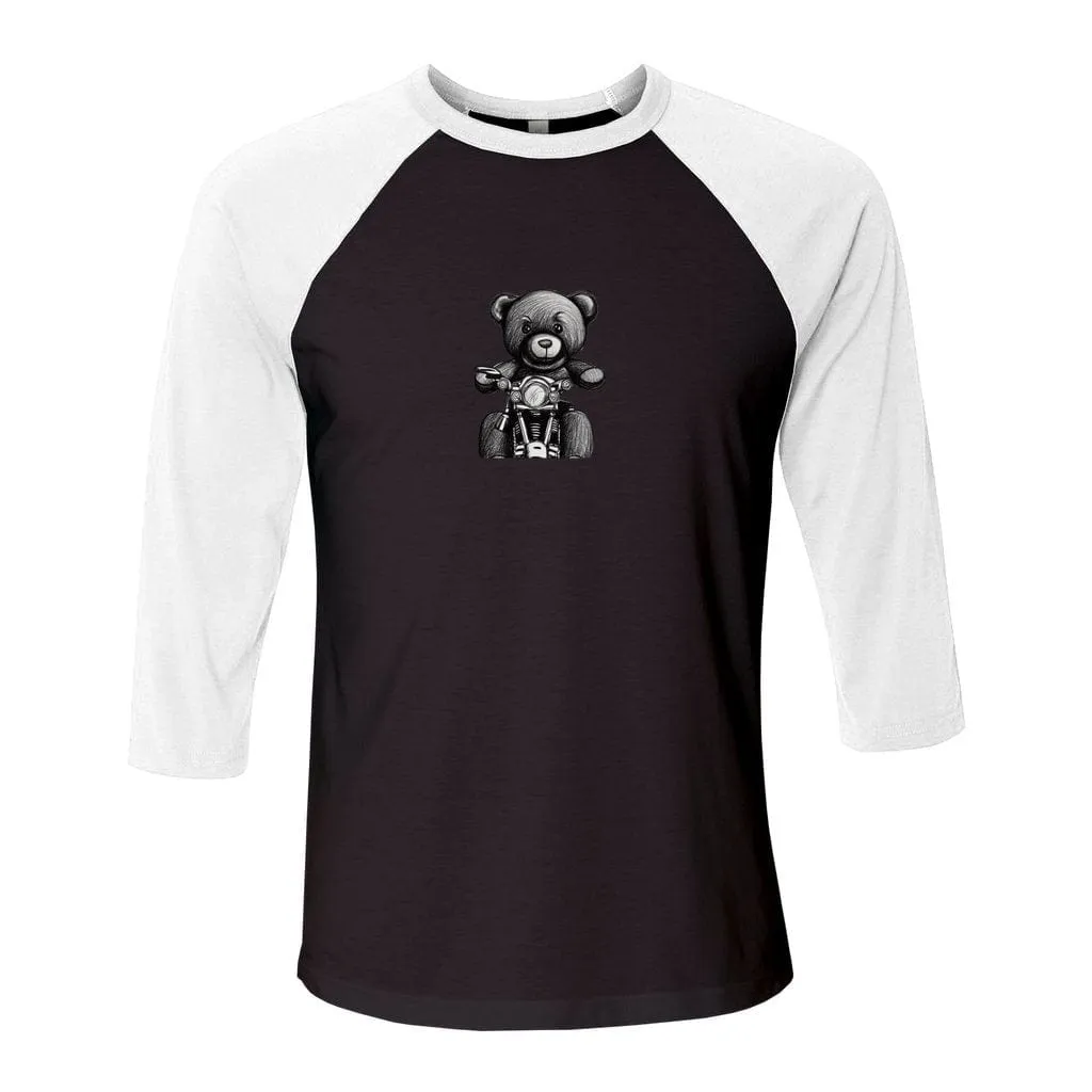 Teddy Ride Unisex 3/4 Sleeve Baseball Tee - 6 colors