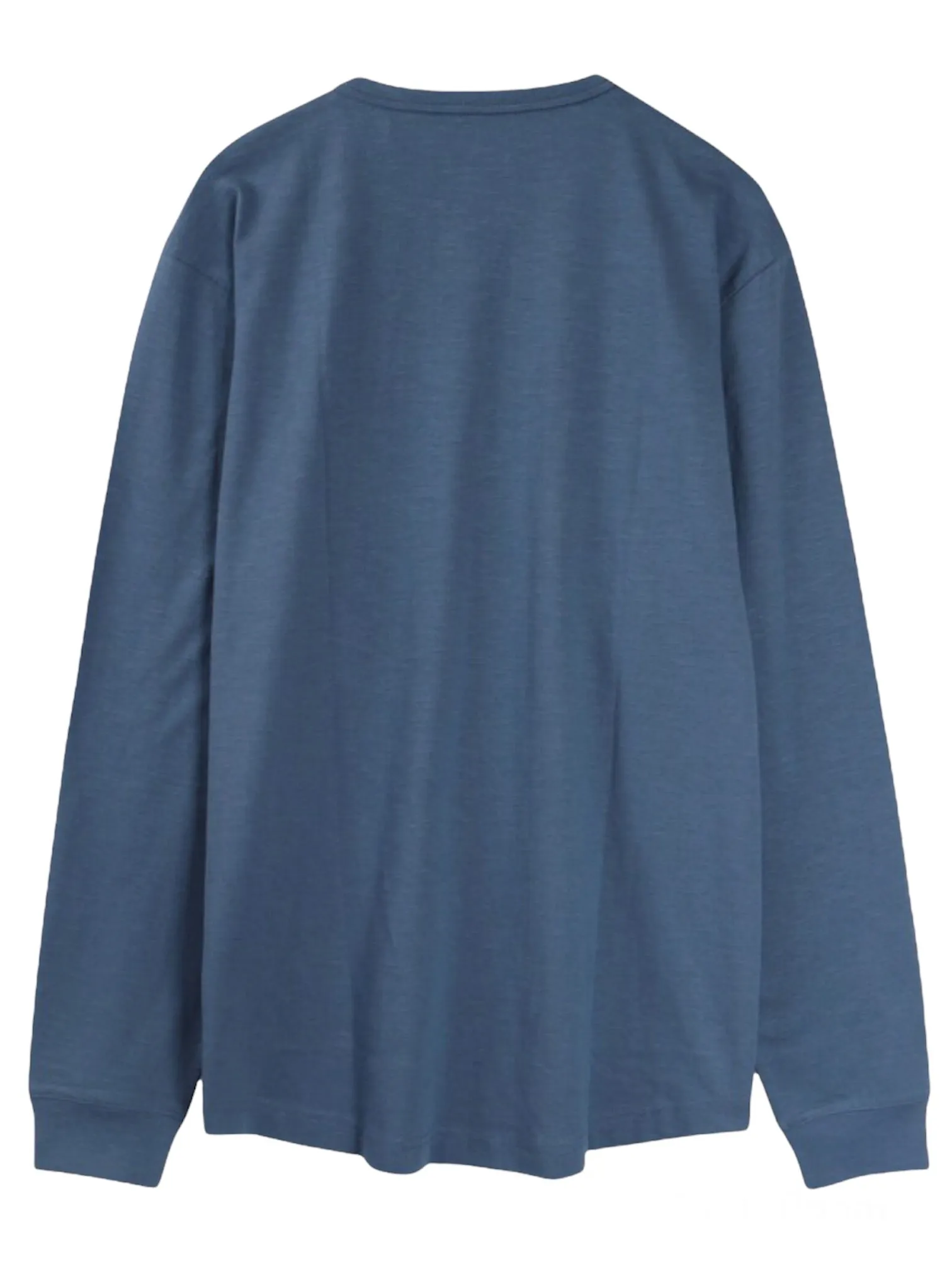 The Essential Blue Steel Long Sleeve Notched V Shirt