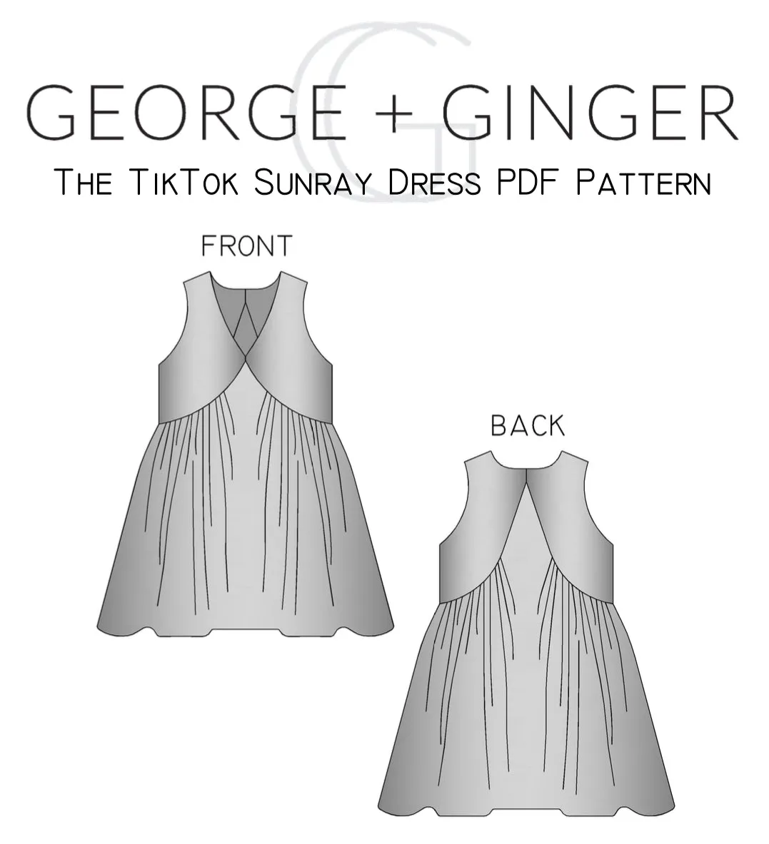 The TikTok Sunray Dress PDF Sewing Pattern