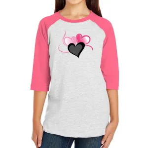 Three Heart Cord Youth Baseball Jersey Tee - Ships from The US