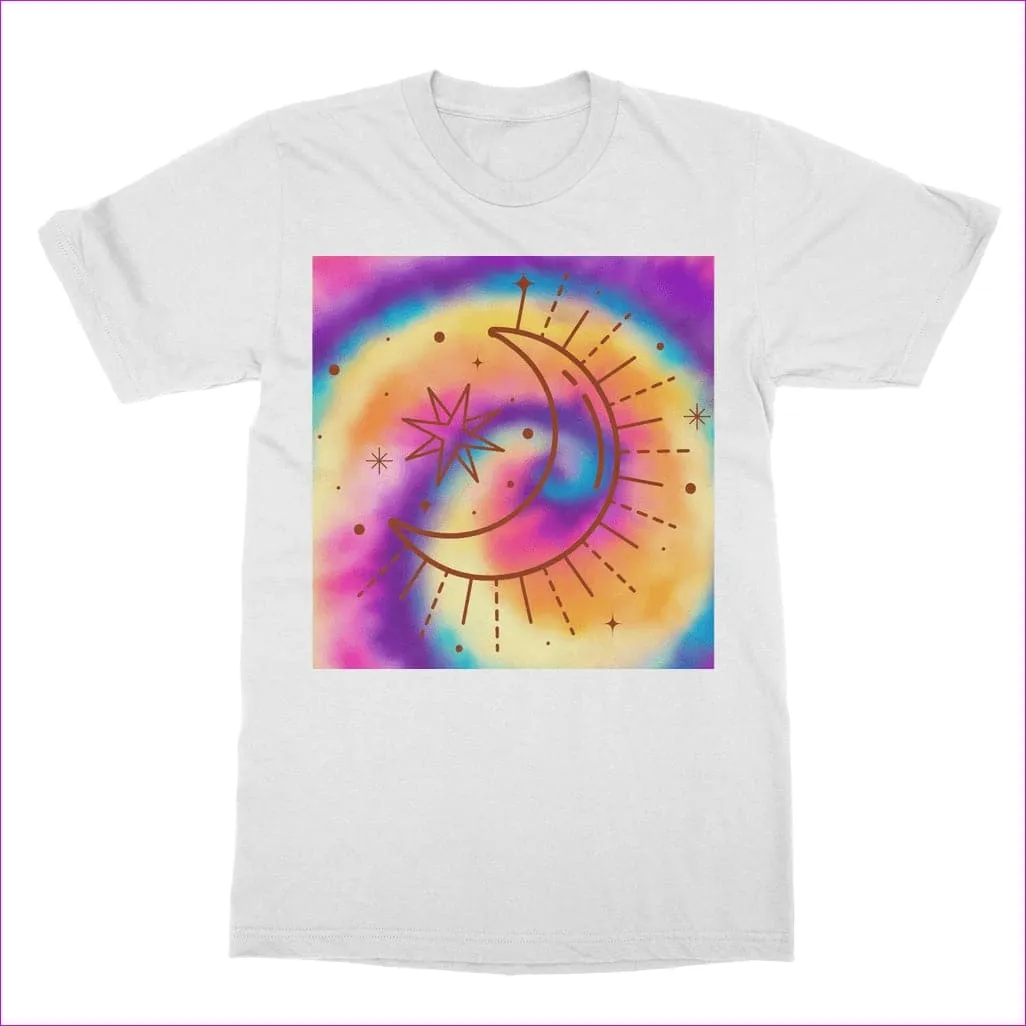 Tie-Dye Moon Classic Adult T-Shirt