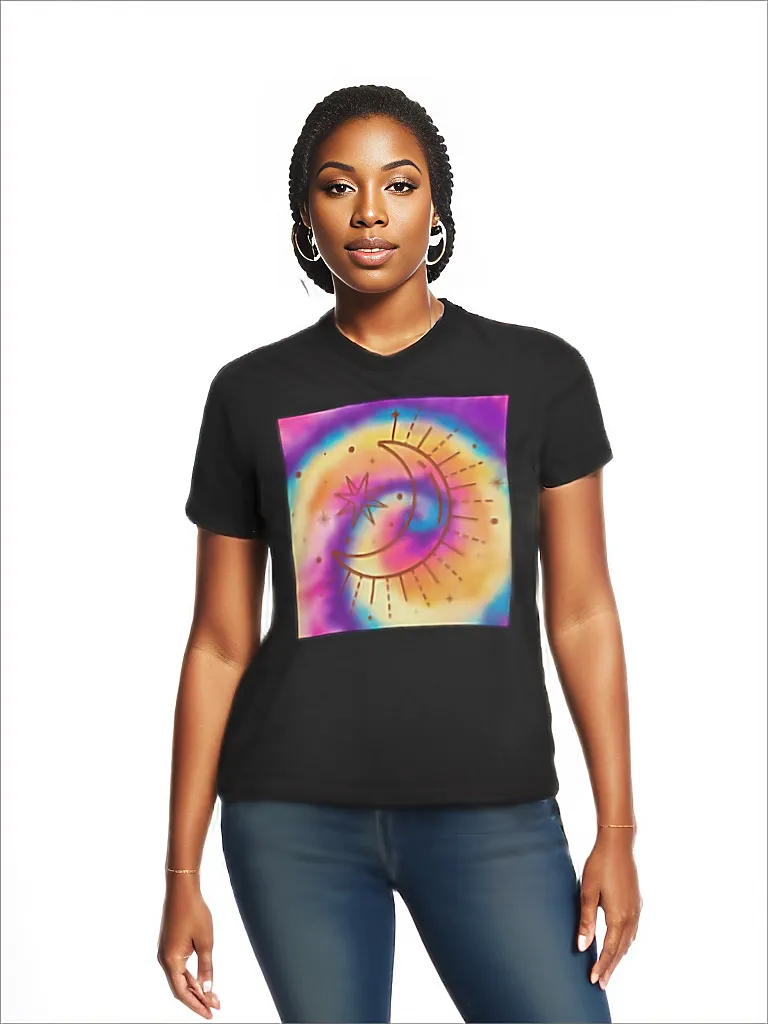 Tie-Dye Moon Classic Adult T-Shirt