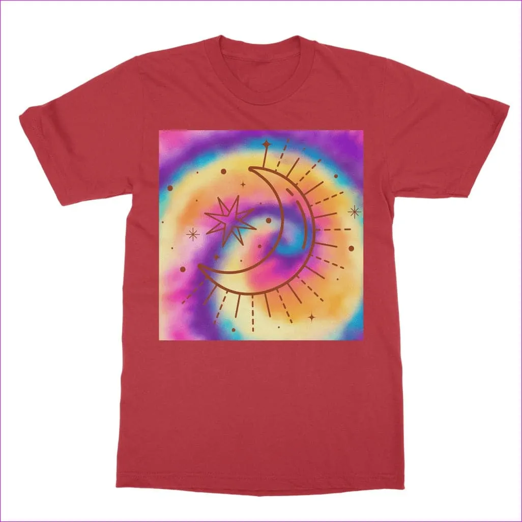 Tie-Dye Moon Classic Adult T-Shirt