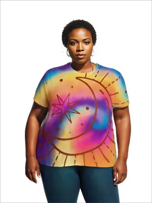 Tie-Dye Moon Tie-Dye Classic Sublimation Adult T-Shirt