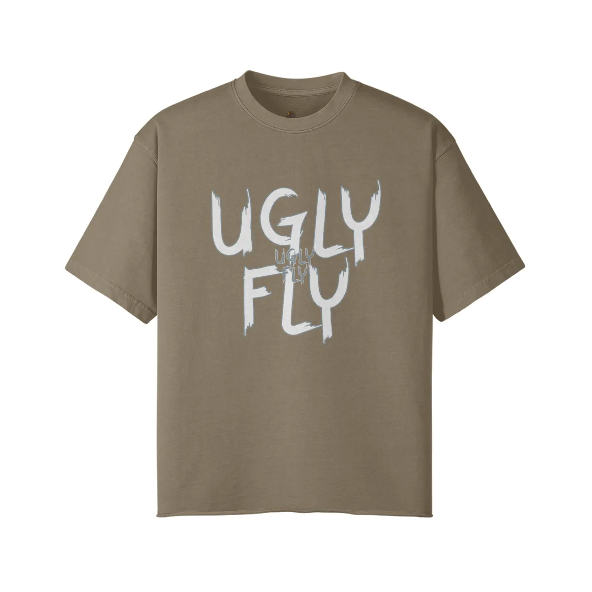 Ugly Fly Unisex Faded Raw Hem T-shirt