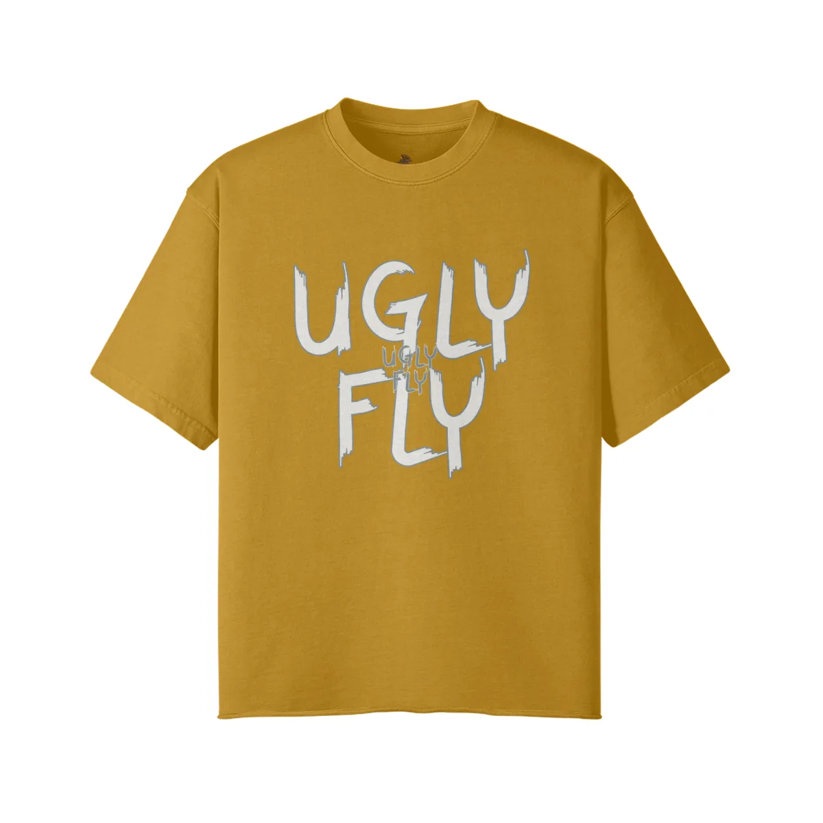 Ugly Fly Unisex Faded Raw Hem T-shirt