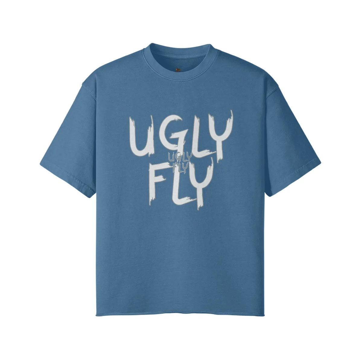 Ugly Fly Unisex Faded Raw Hem T-shirt