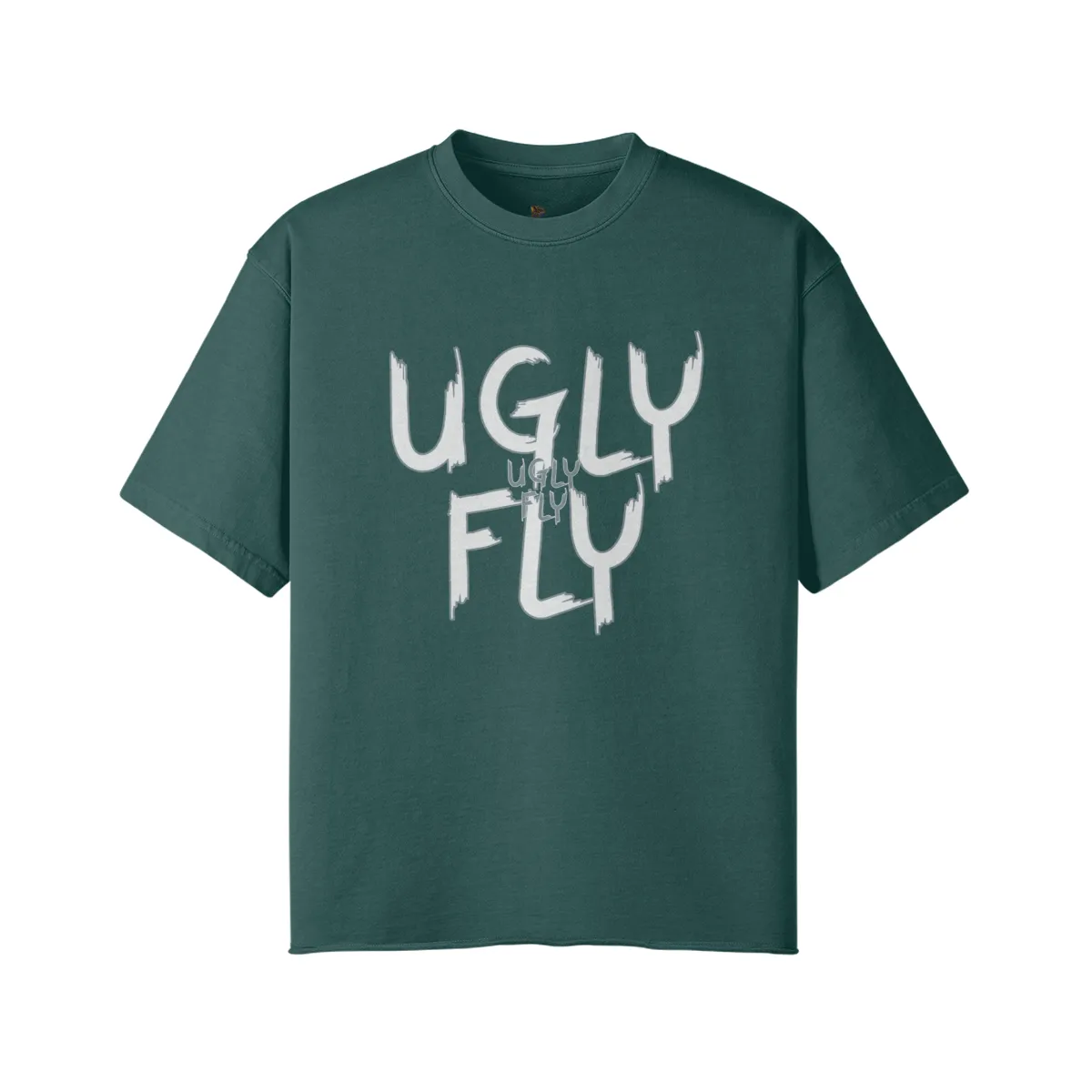 Ugly Fly Unisex Faded Raw Hem T-shirt