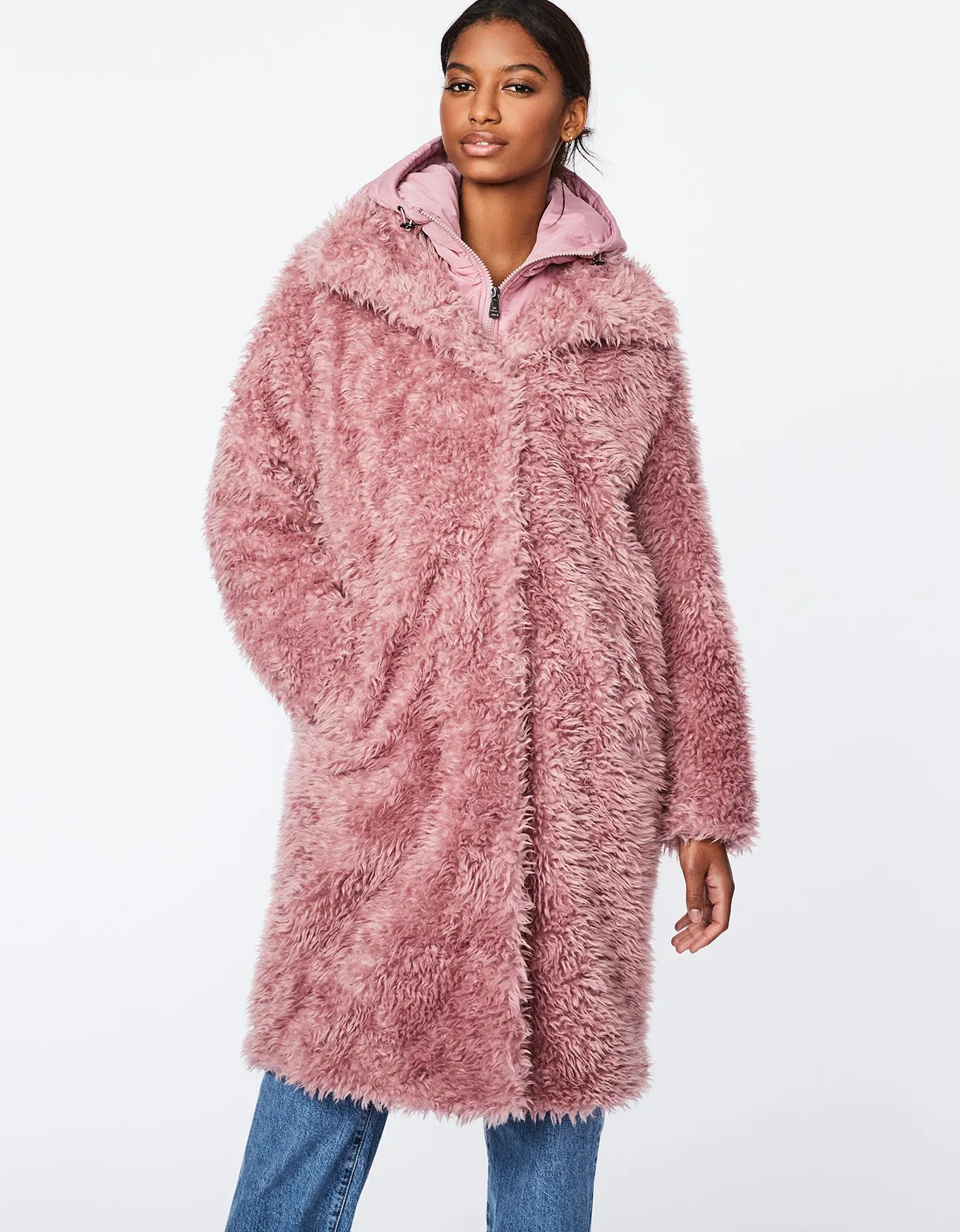 UNREAL SHAGGY FUR DOUBLE UP COAT