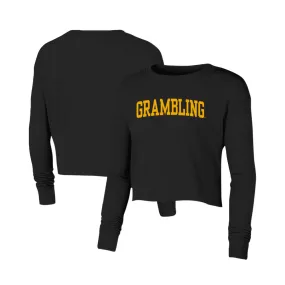 Venley NCAA Grambling State University OCIMPGR2 Womens Cropped Long Sleeve T-shirt