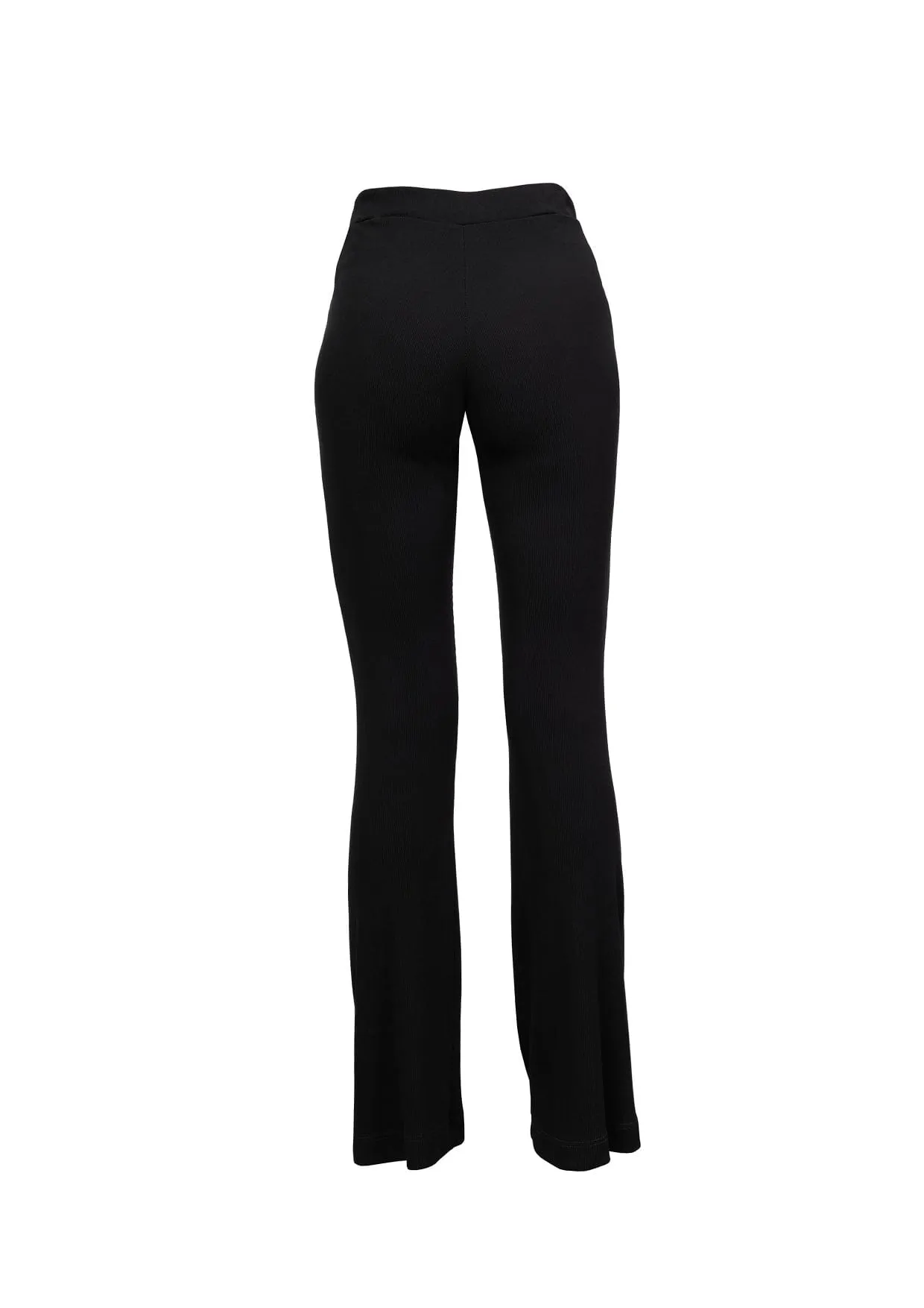 Viola Fitted Ribbed Flared Trousers