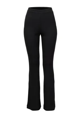 Viola Fitted Ribbed Flared Trousers