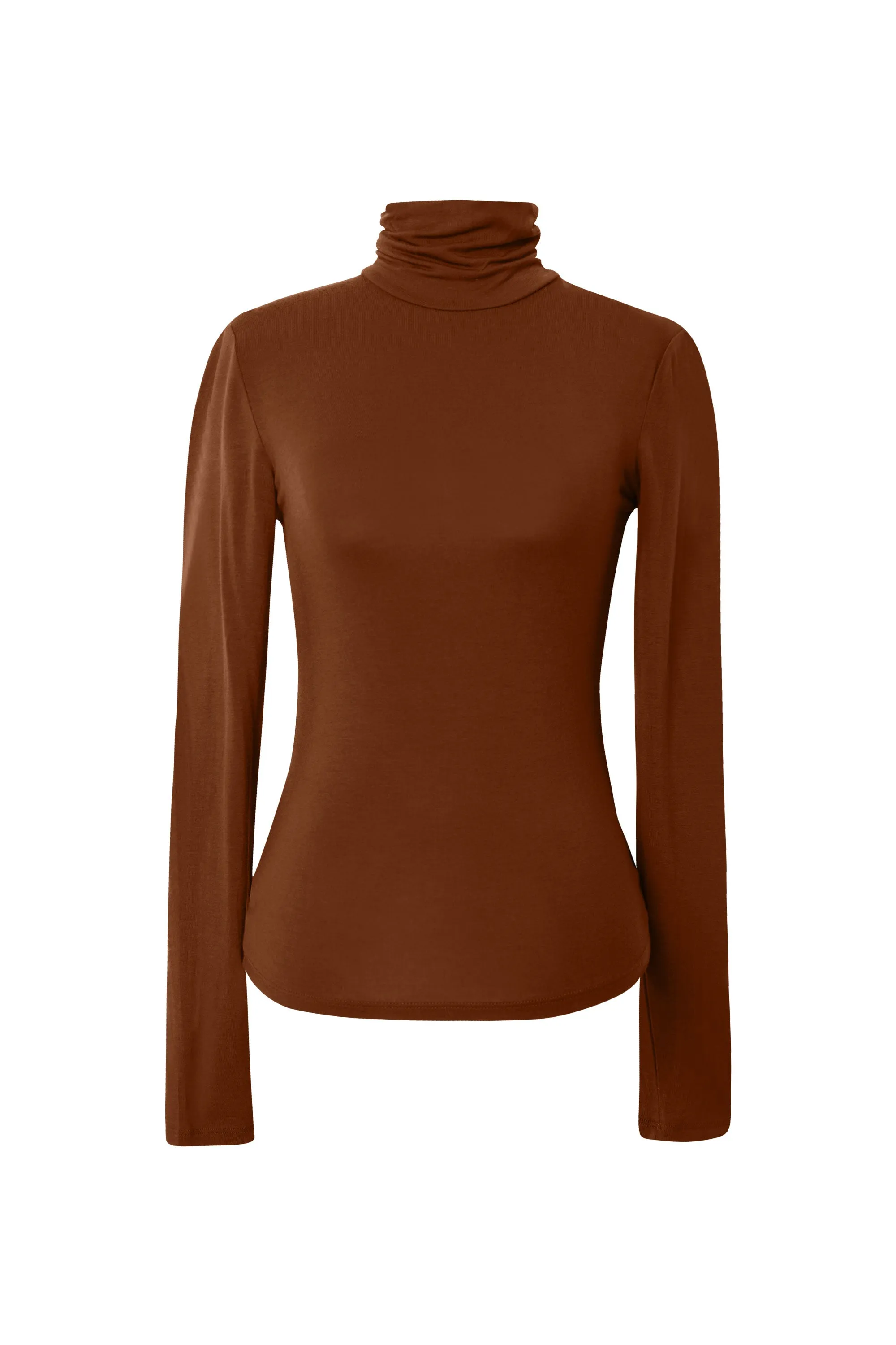 Winifred Chestnut Turtleneck Top