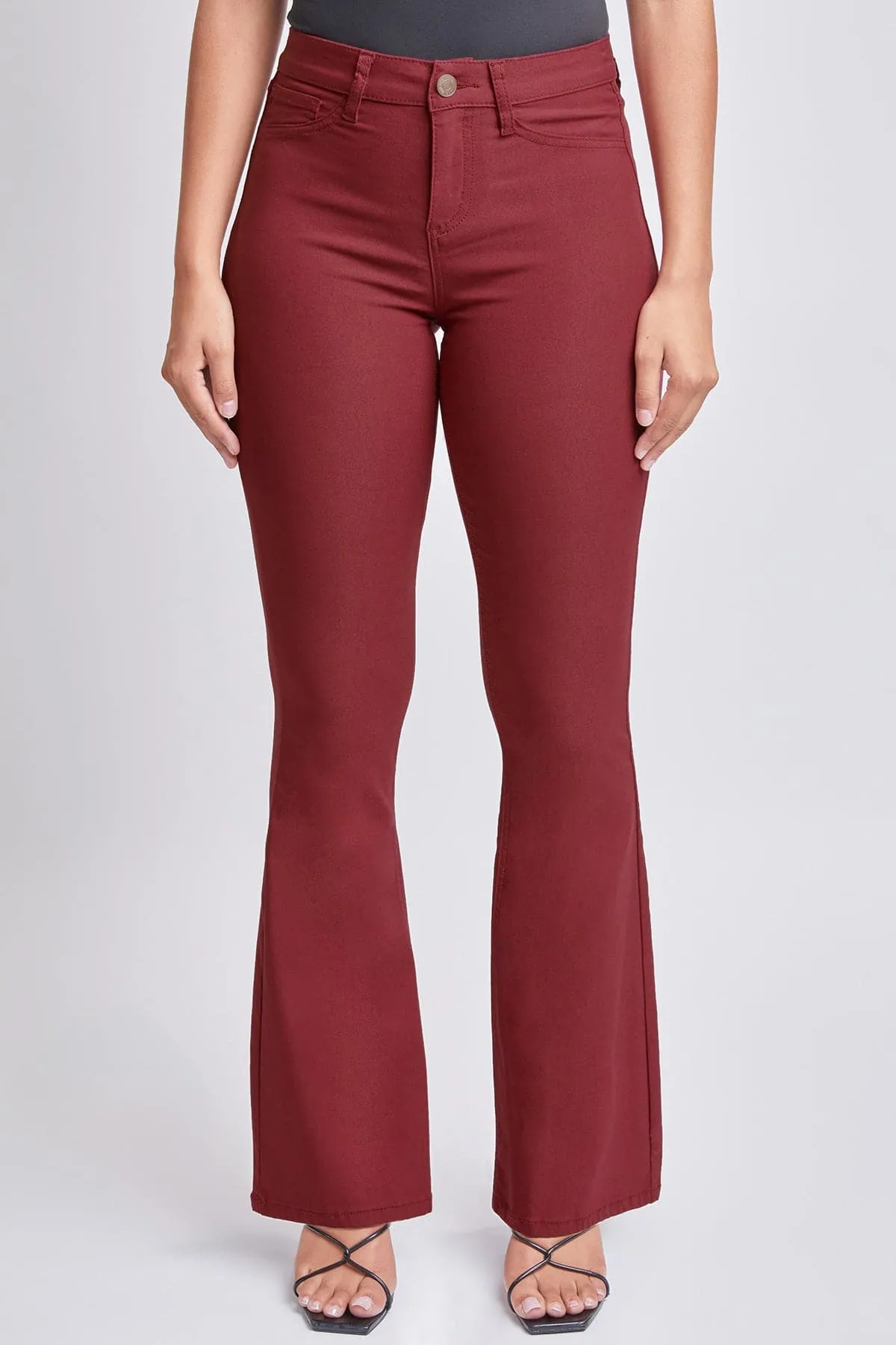 Women's Hyperstretch Flare Pants, Dark Rose