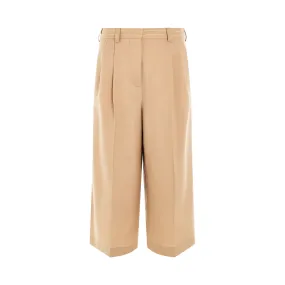 Wool Flared Trouser in Dijon