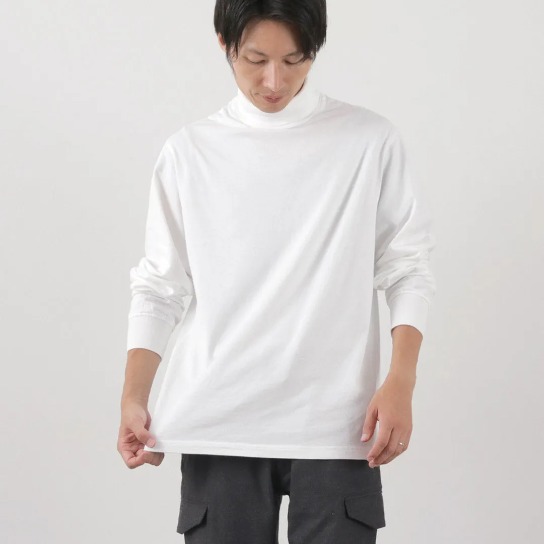 YONETOMI NEW BASIC / NEW BASIC GARMENT DYE T-SHIRT TURTLE NECK