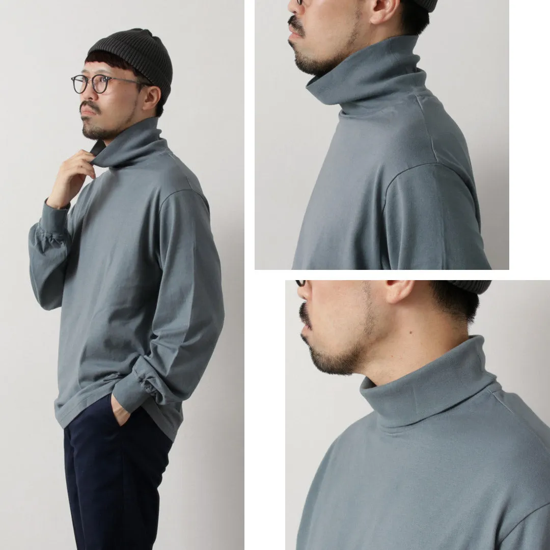 YONETOMI NEW BASIC / NEW BASIC GARMENT DYE T-SHIRT TURTLE NECK