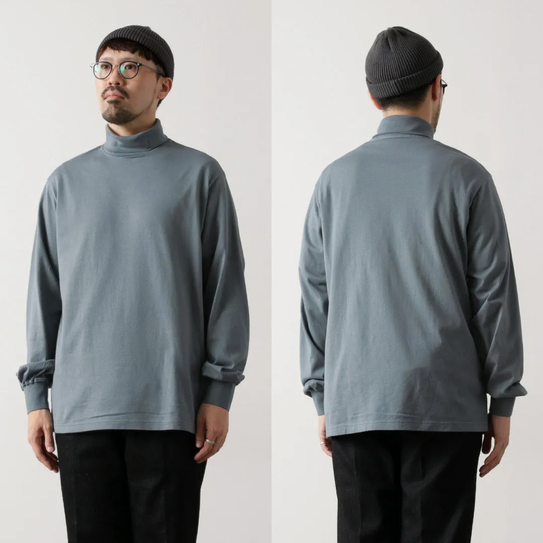 YONETOMI NEW BASIC / NEW BASIC GARMENT DYE T-SHIRT TURTLE NECK