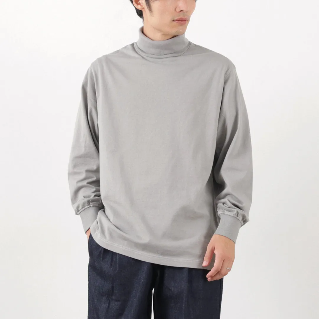 YONETOMI NEW BASIC / NEW BASIC GARMENT DYE T-SHIRT TURTLE NECK