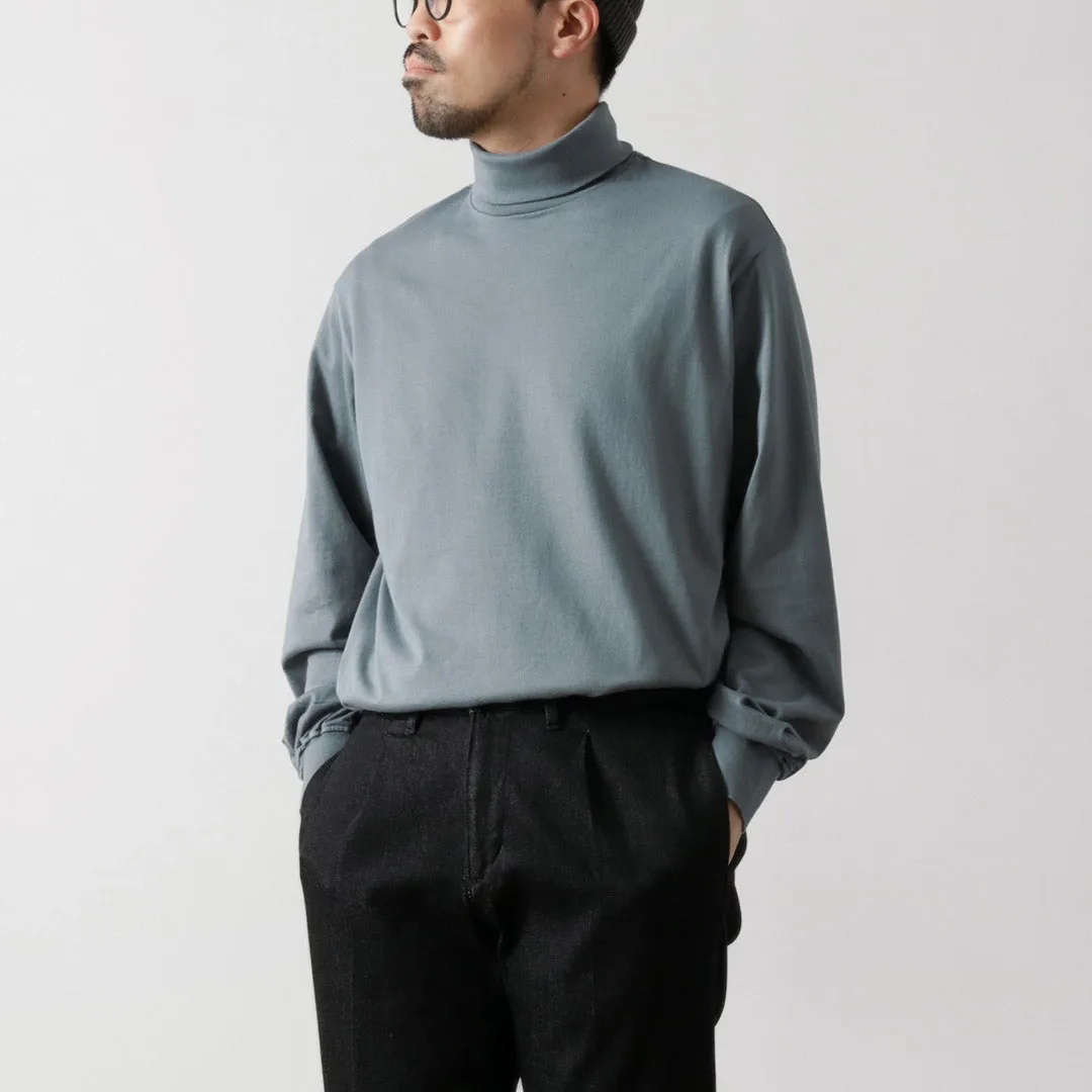 YONETOMI NEW BASIC / NEW BASIC GARMENT DYE T-SHIRT TURTLE NECK