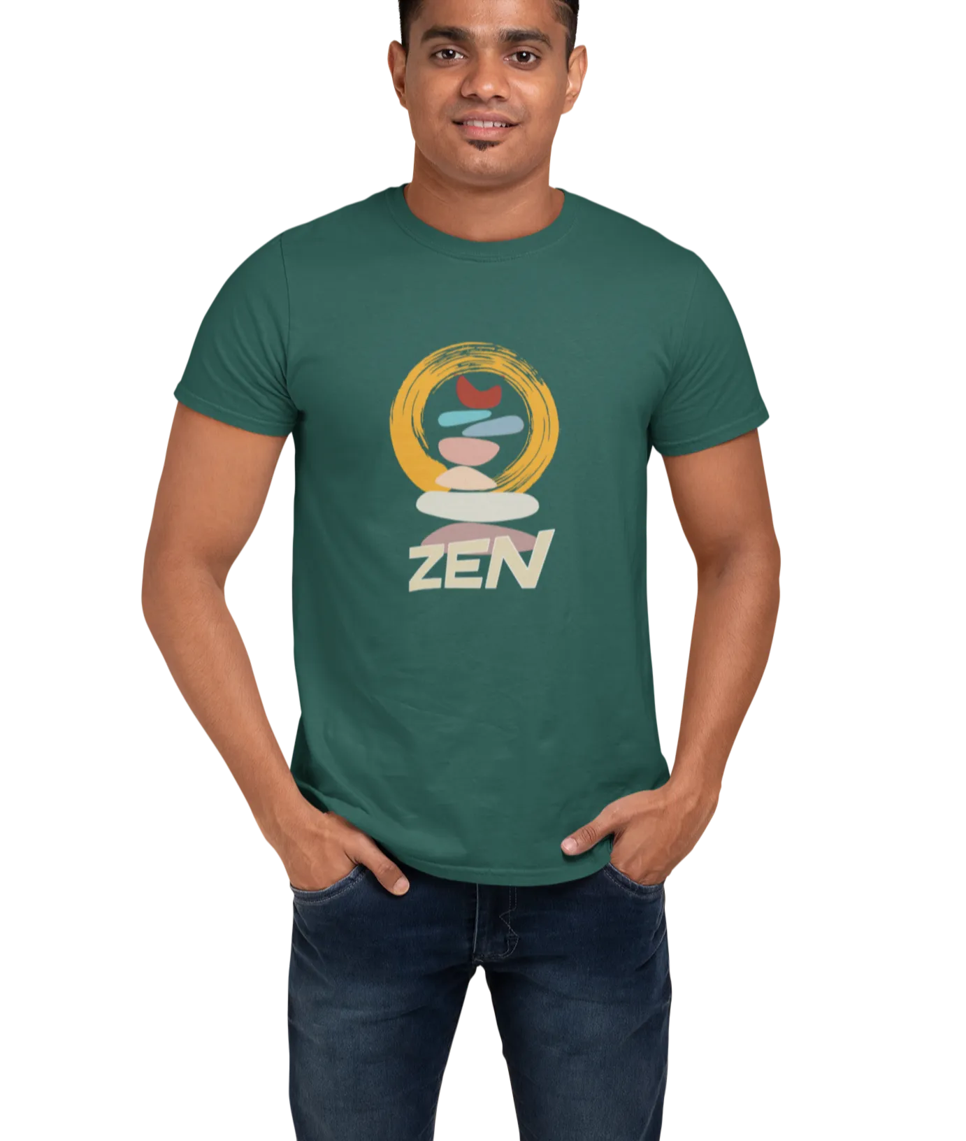 Zen Stone Men's T Shirt D04